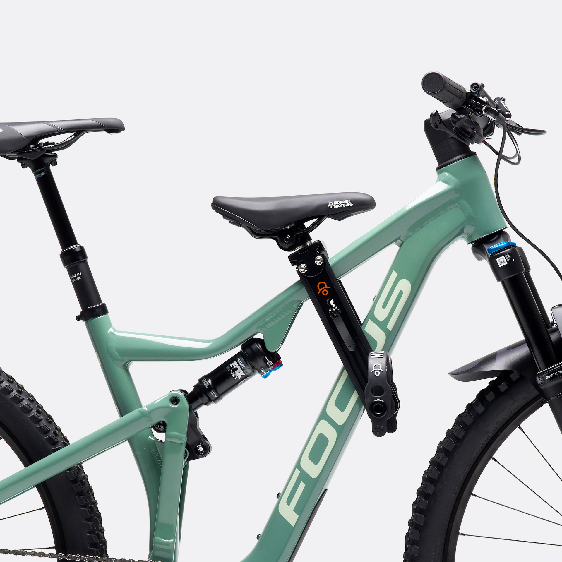 Mountain Bike Seat Dropped Seat Stays SHOTGUN SEAT – Kids Ride